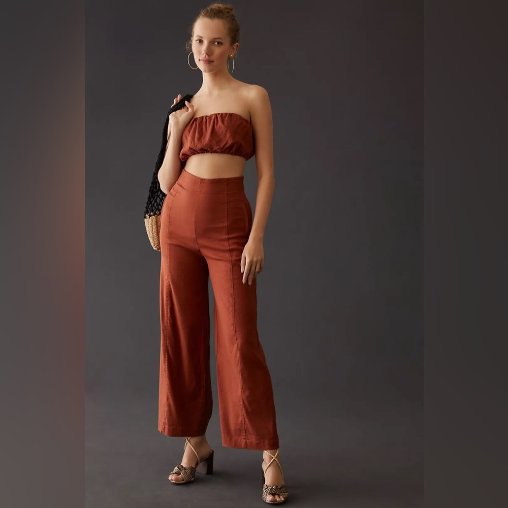 By Anthropologie Bandeau & Pants Set XS